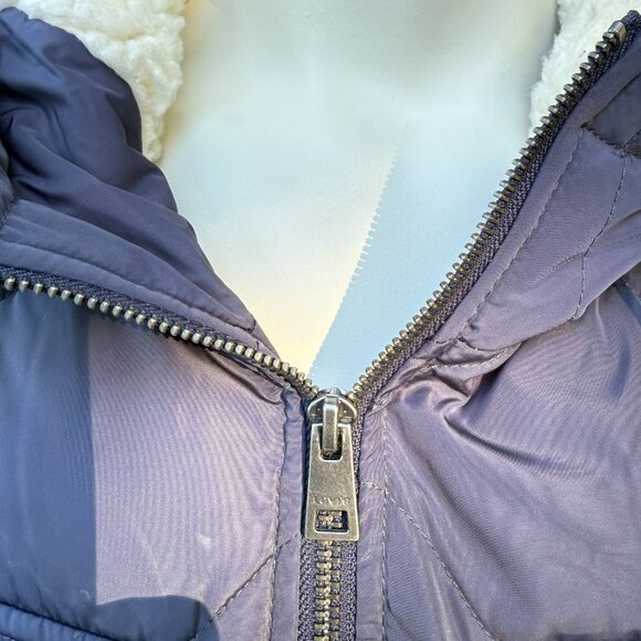 Quilted Parka with Sherpa Lined Hood - Picture 3 of 11
